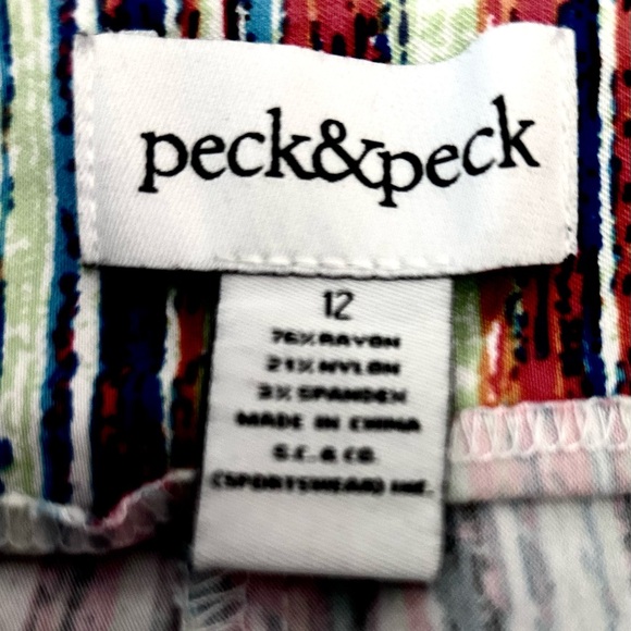 Peck & Peck Red and Blue Bike Shorts Vibrant Style, Very Stretchy & Flattering. - Picture 4 of 6